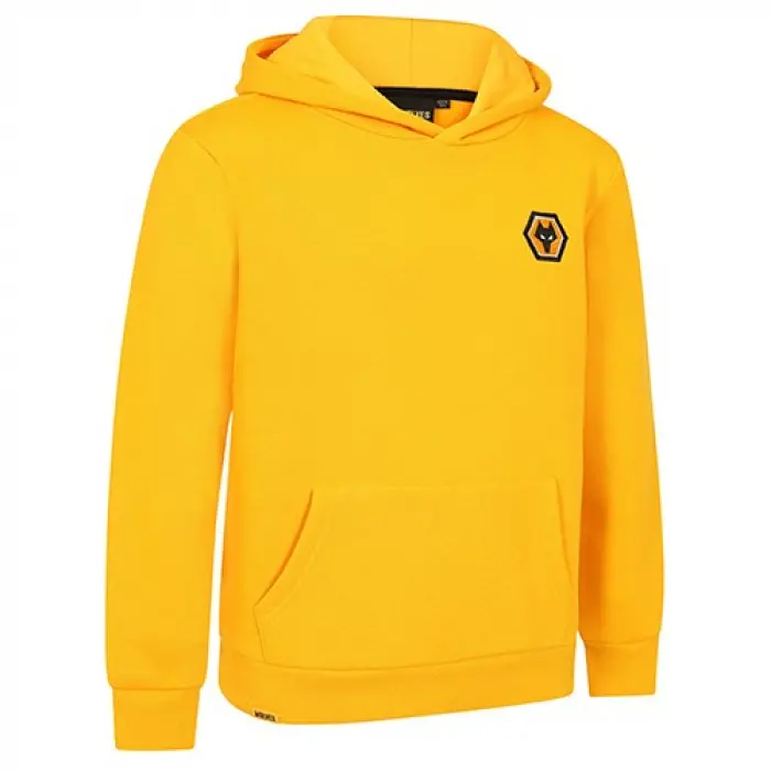 Wolverhampton Wanderers Shirt Store | Essentials Hoodie – Gold – Junior Collection Wolverhampton Wanderers Official Gear